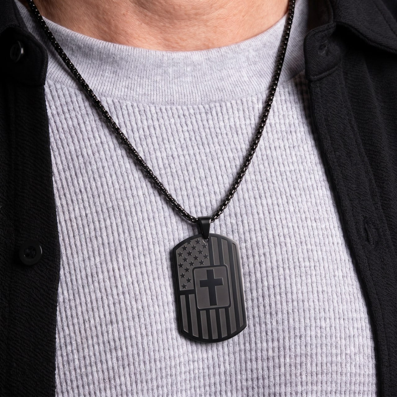 FAITH & SERVICE - DOG TAG NECKLACE