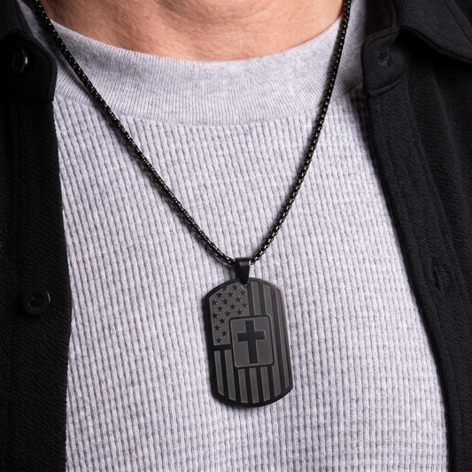 FAITH & SERVICE - DOG TAG NECKLACE