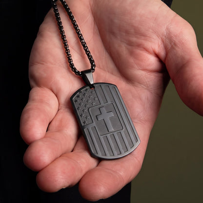 FAITH & SERVICE - DOG TAG NECKLACE