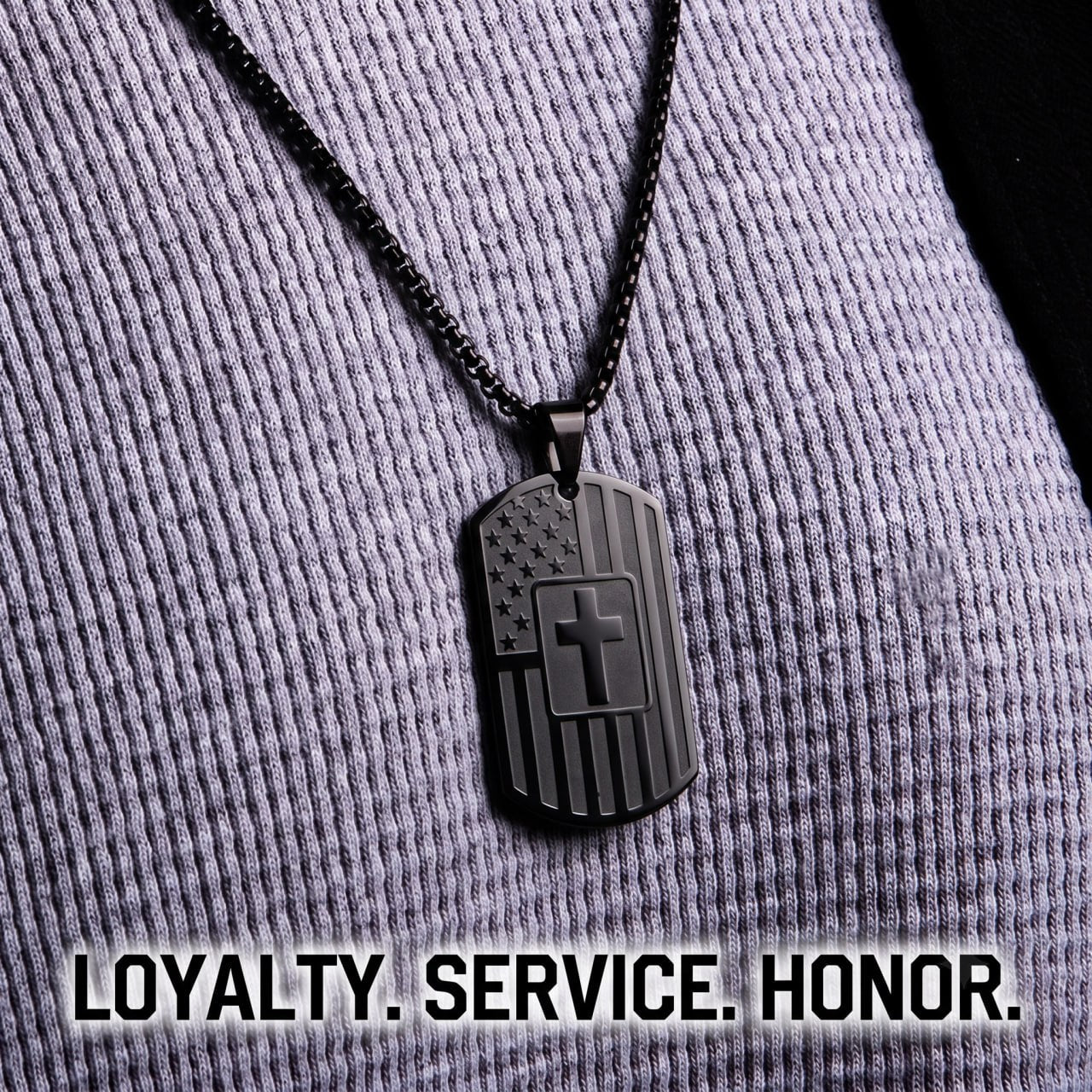 FAITH & SERVICE - DOG TAG NECKLACE